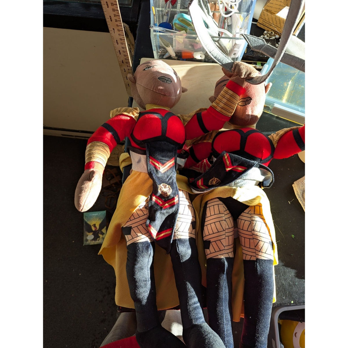 Marvel Okoye Plush Doll 18" Dora Milaje Warrior With Sword 2 Sold As Pair