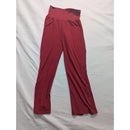 Gloria Vanderbilt Sport Womens Red High-Waist Wide-Leg Pants M Polyester Blend