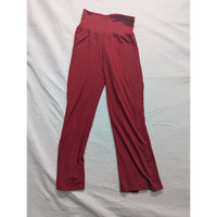 Gloria Vanderbilt Sport Womens Red High-Waist Wide-Leg Pants M Polyester Blend