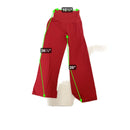 Gloria Vanderbilt Sport Womens Red High-Waist Wide-Leg Pants M Polyester Blend