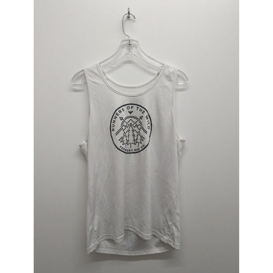 Territory Run Co. White Runners Of The Wild Tank Top L 100% Polyester