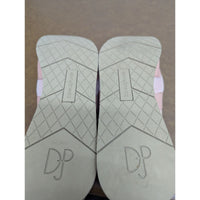 Donald Pliner Womens Pink Slip-On Sneakers Leather Upper Lightweight Sole Comfor