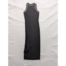 The Work Shop Womens Sleeveless Black Dress With White Trim