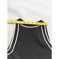 The Work Shop Womens Sleeveless Black Dress With White Trim