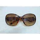 Tortoiseshell Floral Uv Protection Designer Sunglasses With Decorative Frame
