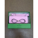 Kate Spade Pink Leather Adjustable Belt Bag With Bow Design In Box