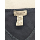 Jones New York Sport Navy Cotton Long-Sleeve V-Neck Shirt W/ Pocket Size S
