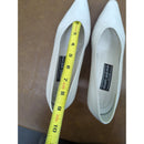 Stuart Weitzman White Leather Pointed-Toe Heels Size 8 Classic Style