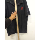 Beijing 2008 Olympic Black Polo Shirt With Red Logo Mens Size L
