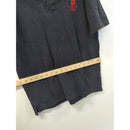 Beijing 2008 Olympic Black Polo Shirt With Red Logo Mens Size L