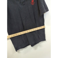 Beijing 2008 Olympic Black Polo Shirt With Red Logo Mens Size L