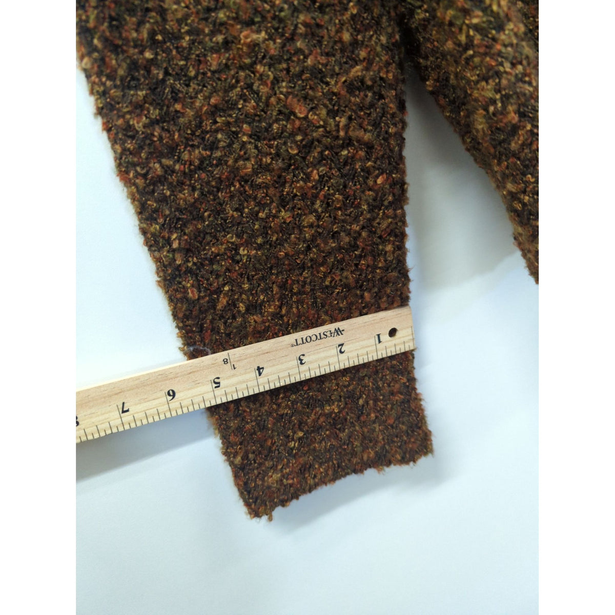 Dressbarn Womens Brown Tweed Blazer Jacket Size L Made In USA