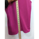 Ann Taylor Sleeveless Magenta Top With Back Zipper Closure Womens Size S