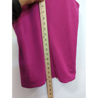 Ann Taylor Sleeveless Magenta Top With Back Zipper Closure Womens Size S