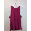 Ann Taylor Sleeveless Magenta Top With Back Zipper Closure Womens Size S