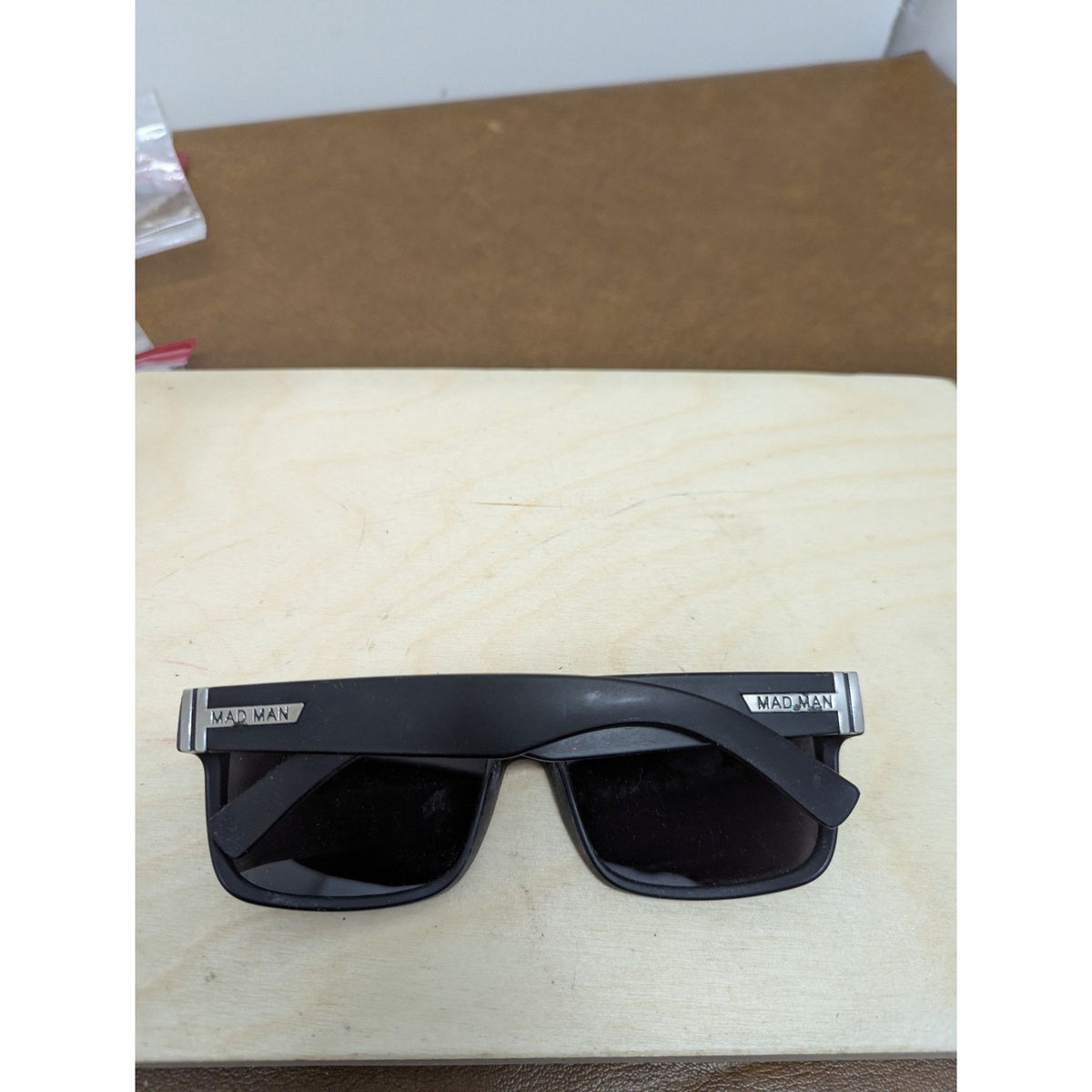 Mad Man Black Polarized Square Sunglasses Uv Protection