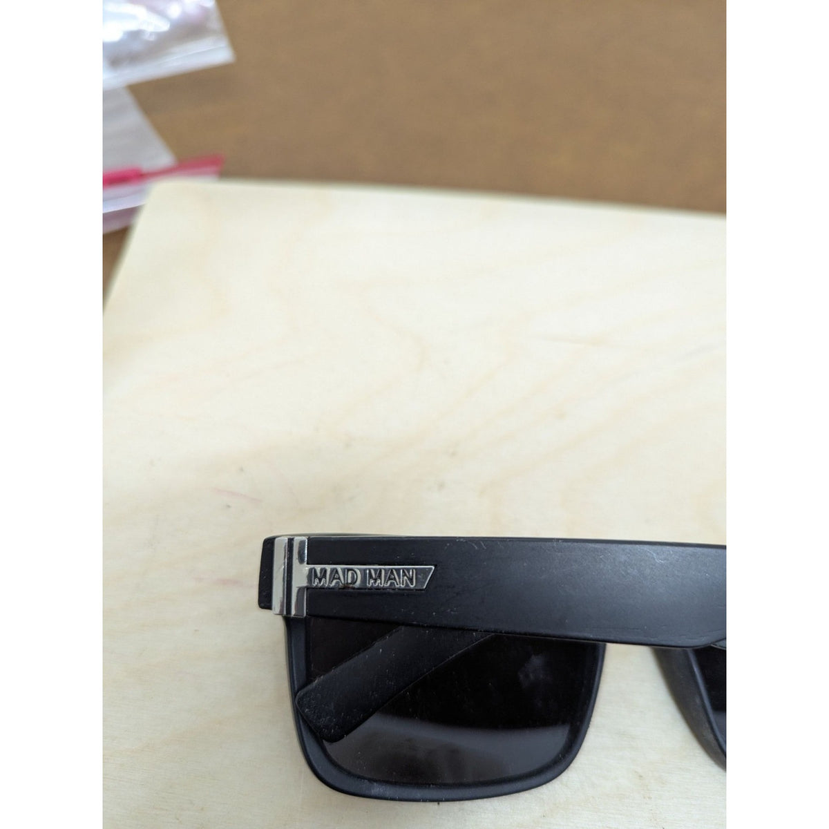Mad Man Black Polarized Square Sunglasses Uv Protection
