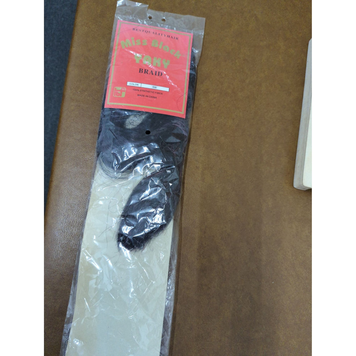 Miss Black Yaky Braid Synthetic Hair Extension In Color 530 100% Synthetic Fiber Made In China
