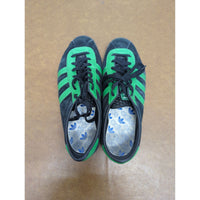 Adidas Green & Black Suede Sneakers Size 8.5 US Lace-Up Comfortable Casual Shoes For Everyday Wear