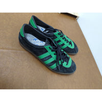 Adidas Green & Black Suede Sneakers Size 8.5 US Lace-Up Comfortable Casual Shoes For Everyday Wear
