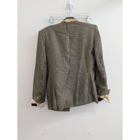 Vintage Womens Jacket Size 10 Geometric Pattern Button Front