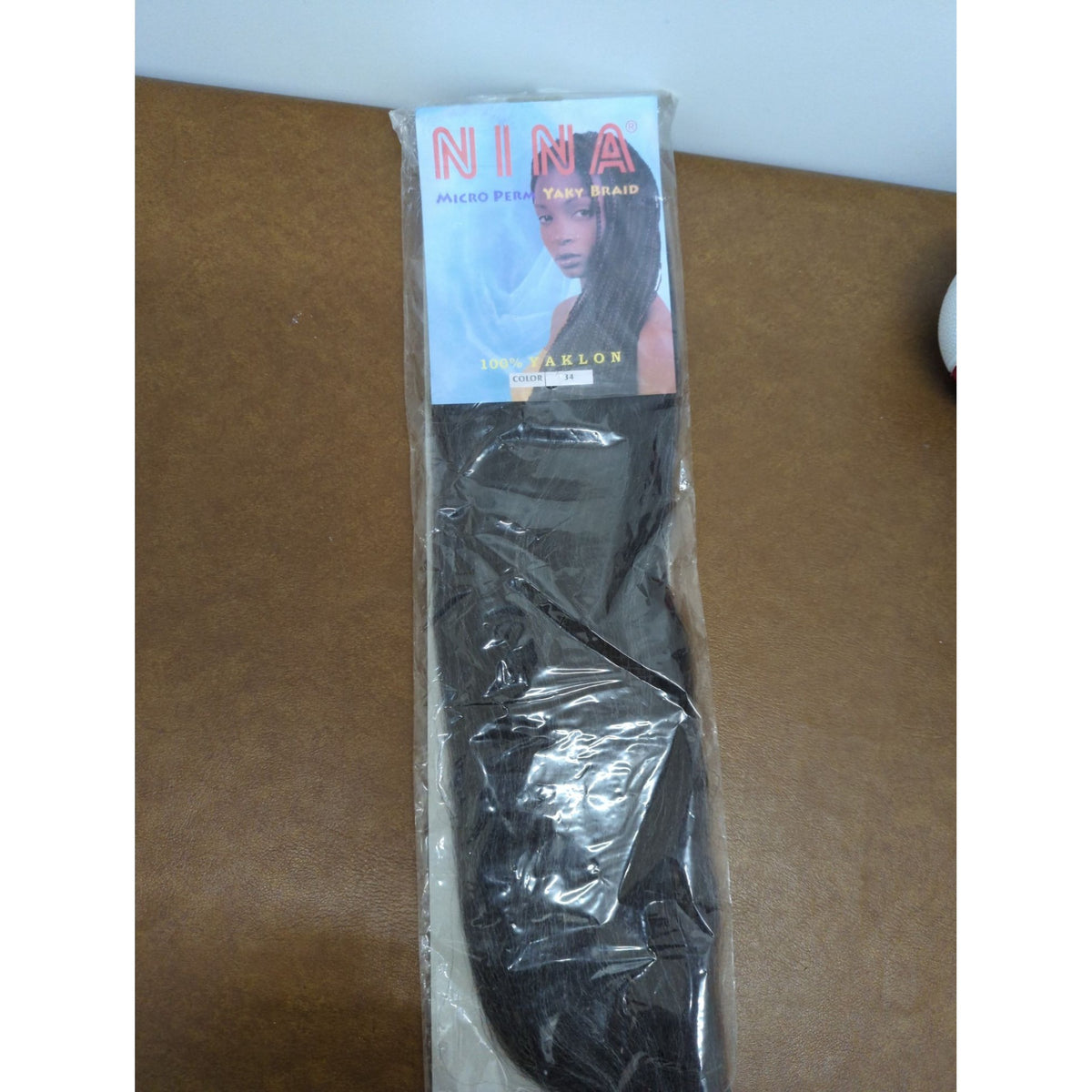 Nina Micro Perm Yaky Braid Synthetic Hair Extension Color #34 100% Yaklon