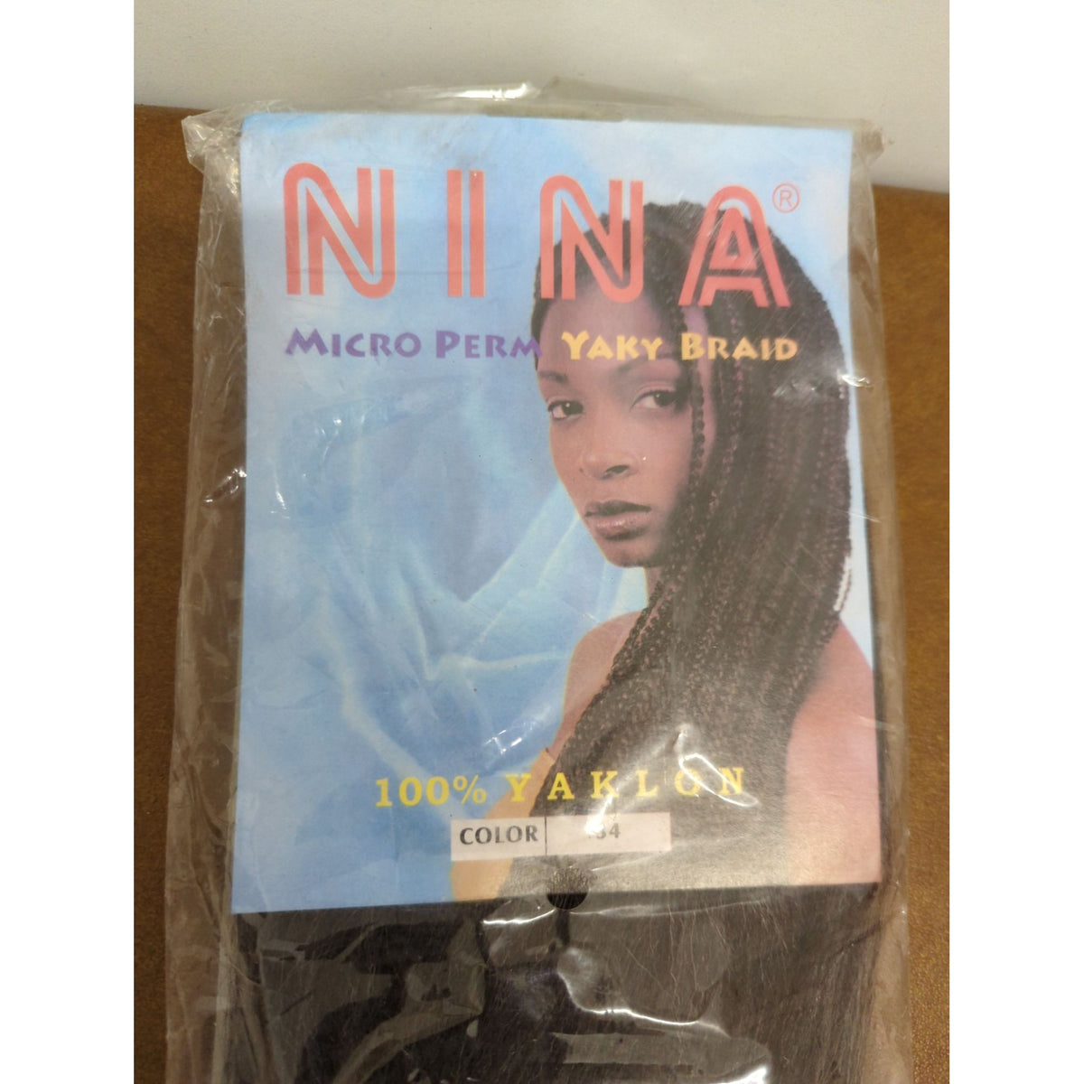 Nina Micro Perm Yaky Braid Synthetic Hair Extension Color #34 100% Yaklon