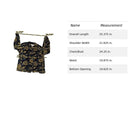 Jones New York Petite Floral Button-Down Blouse Size 10 Black/Yellow Long Sleeve