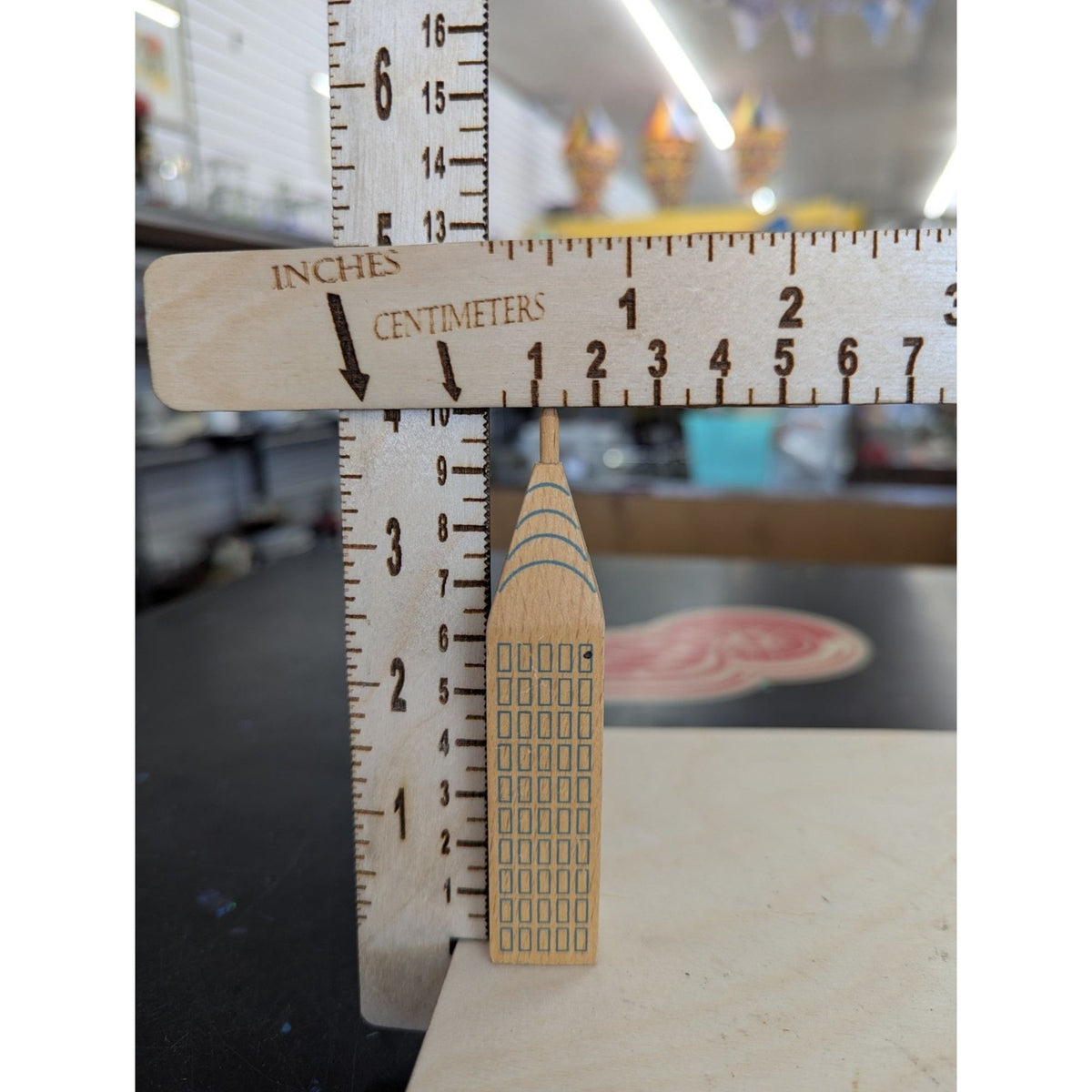 Wooden NYC Skyline Miniature Statue Set - Includes Statue Of Liberty Empire Stat