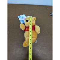 Disney Store Winnie The Pooh Jumping Bean Bag Plush 7" Red Shirt Soft Toy