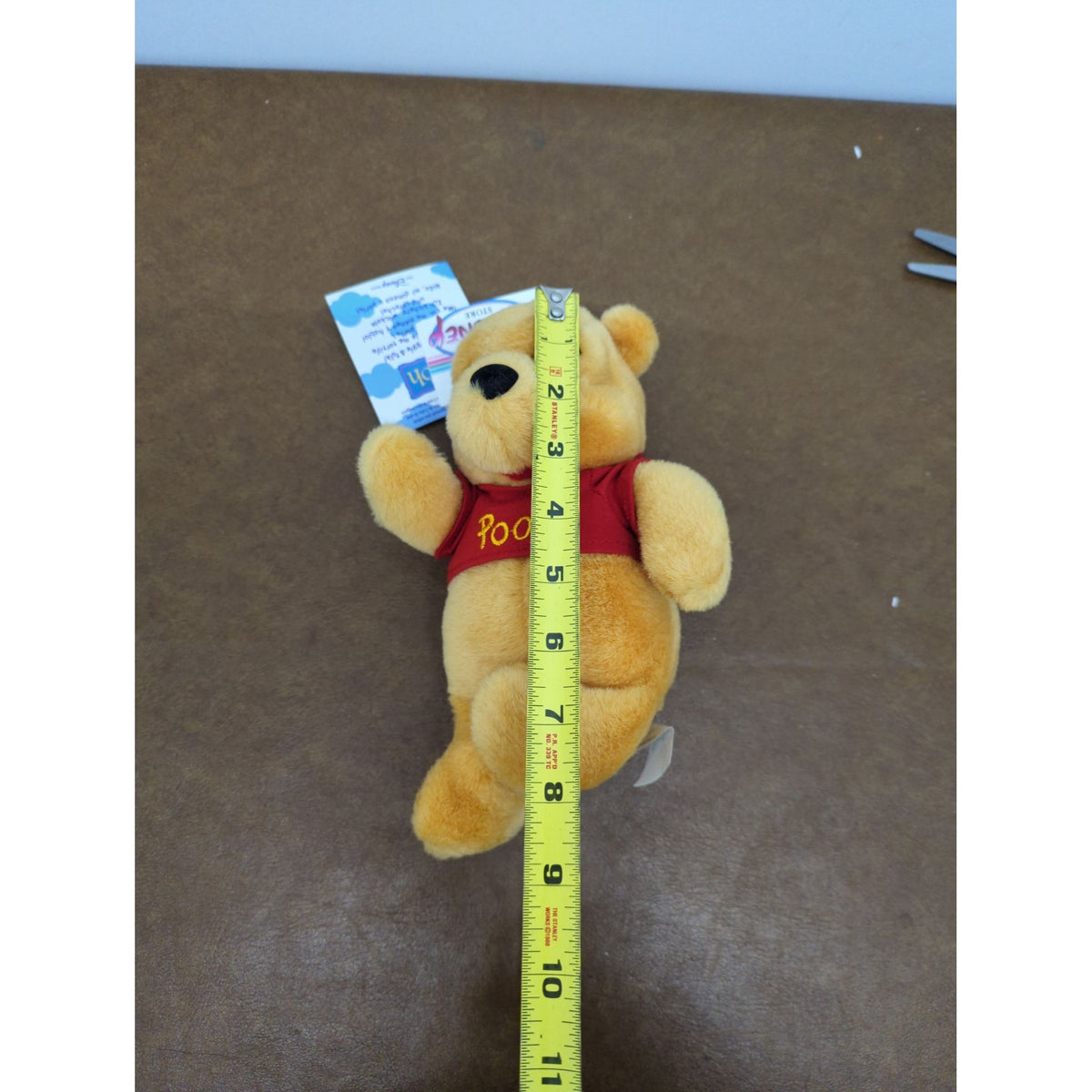 Disney Store Winnie The Pooh Jumping Bean Bag Plush 7" Red Shirt Soft Toy
