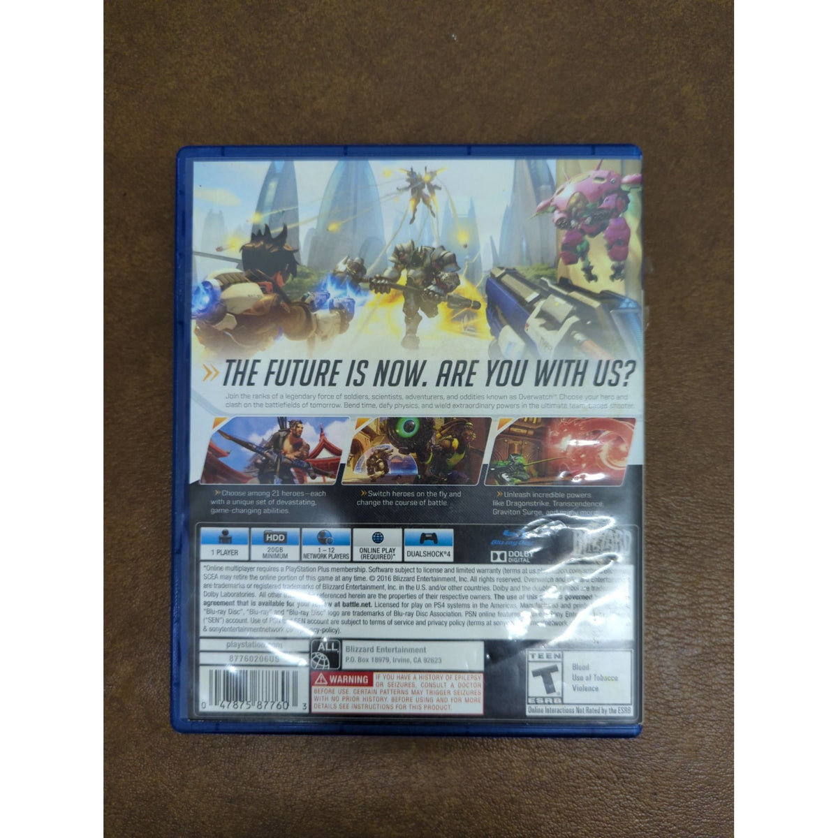 Overwatch Origins Edition For PS4 Blizzard Entertainment Includes Case & Disc Rated T For Teen