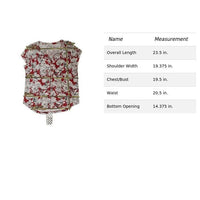 Liz Claiborne Womens Floral Print Red/White Blouse L