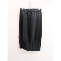 Black COS Midi Skirt With Elastic Waist & Pleated Hem  EUR 38