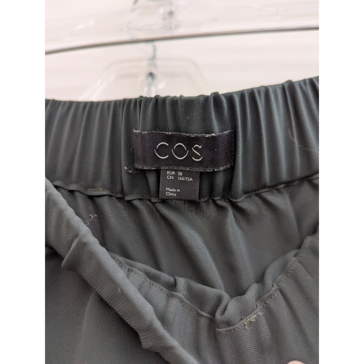 Black COS Midi Skirt With Elastic Waist & Pleated Hem  EUR 38