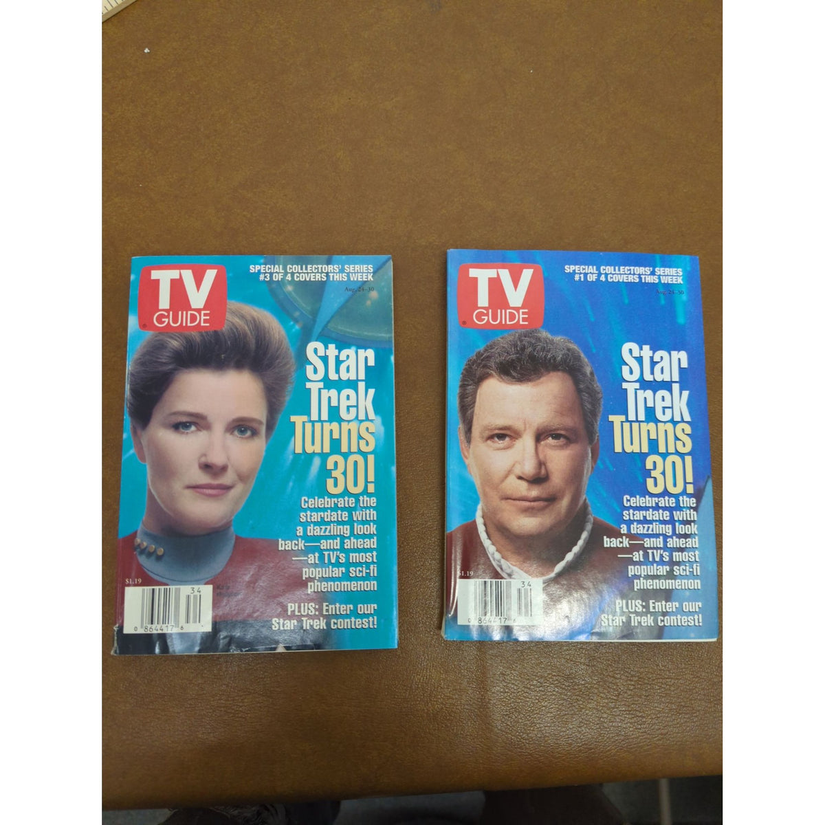 Star Trek 30th Anniversary TV Guide Special Collectors Issue Lot Of 2 August 24-30 1996
