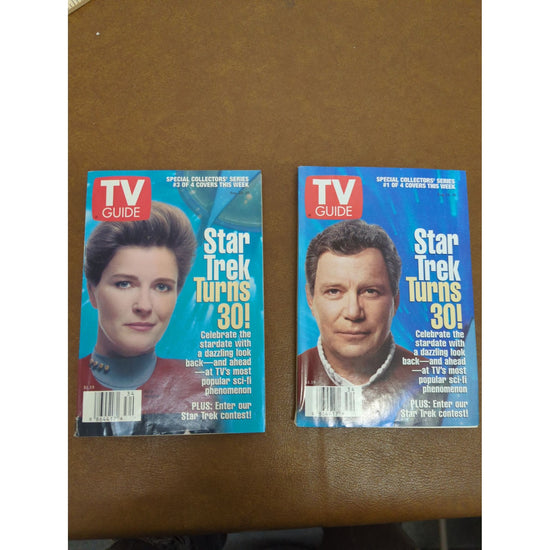 Star Trek 30th Anniversary TV Guide Special Collectors Issue Lot Of 2 August 24-30 1996