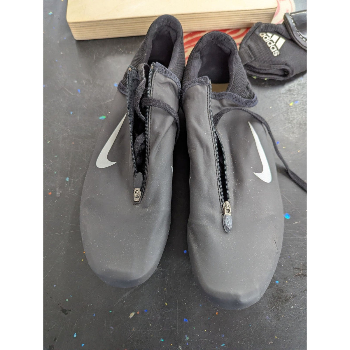 Nike Zoom Superfly Black Track & Field Sprinter Cleats Size 7.5 Mens Spikes
