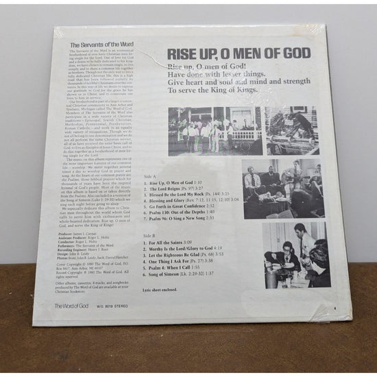 Rise Up O Men Of God Christian Religious Music Album 1980 Vintage Vinyl Record