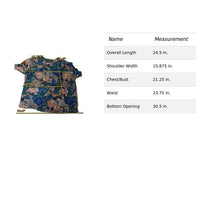 Vintage Jacky Smith Classics Blue Teal Abstract Print Blouse Shirt Top