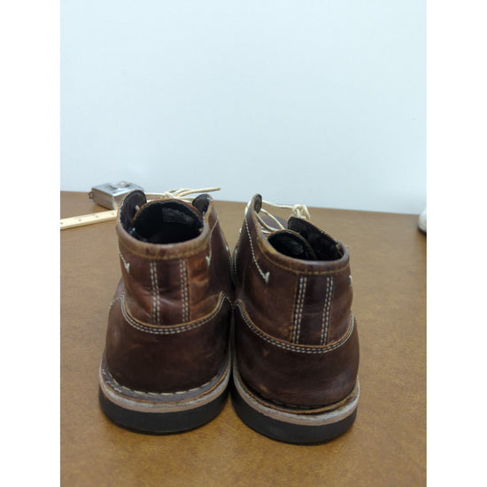 Steve Madden Brown Leather Lace-Up Oxford Shoes Size 10 Mens Casual Dress