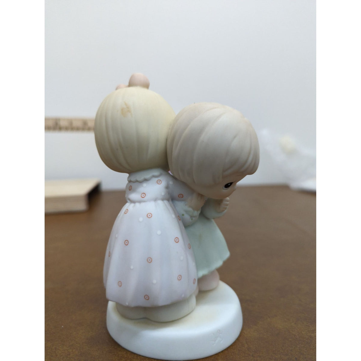 Precious Moments Figurine "Thats What Friends Are For" 1990 Enesco Collectible 5" Tall Porcelain Girls Hugging Taiwan R.O.C.