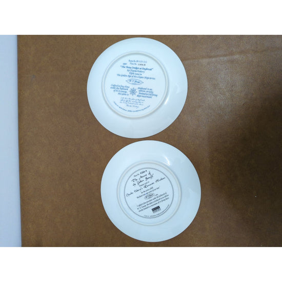 Set Of 2 Bradford Exchange Collector Plates By Charles Vickery 1980s Nautical Theme 8.5".