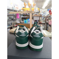 New Balance BB480 White & Green Low-Top Basketball Shoes Mens Size 11.5 US
