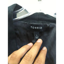 Torrid Womens Leopard Print Blazer With Black Lapels Size 1 Made In China Pre-Owned