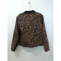 Torrid Womens Leopard Print Blazer With Black Lapels Size 1 Made In China Pre-Owned