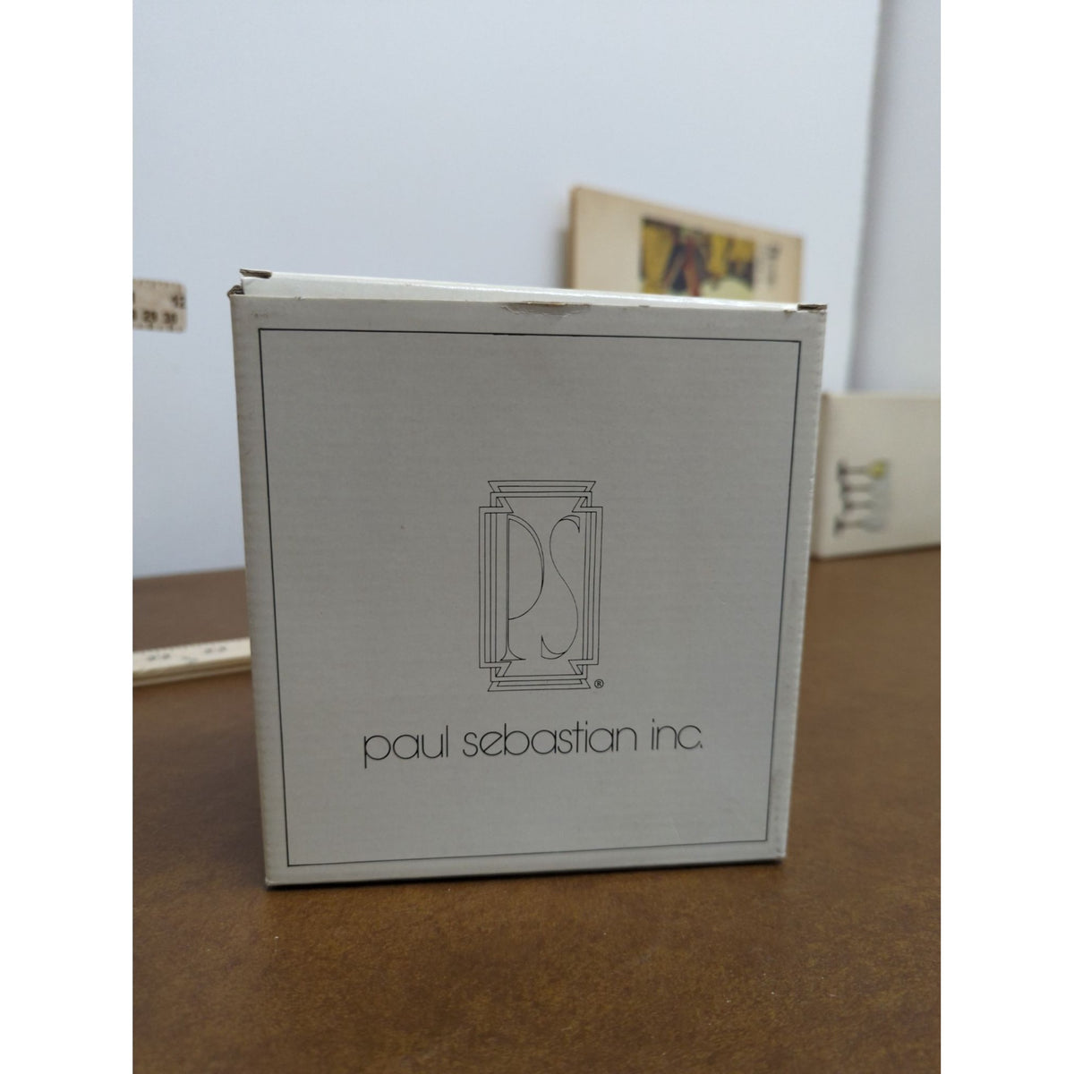 Paul Sebastian Quartz Crystal Table Clock Gold Trim Roman Numerals 4.5" New In Box