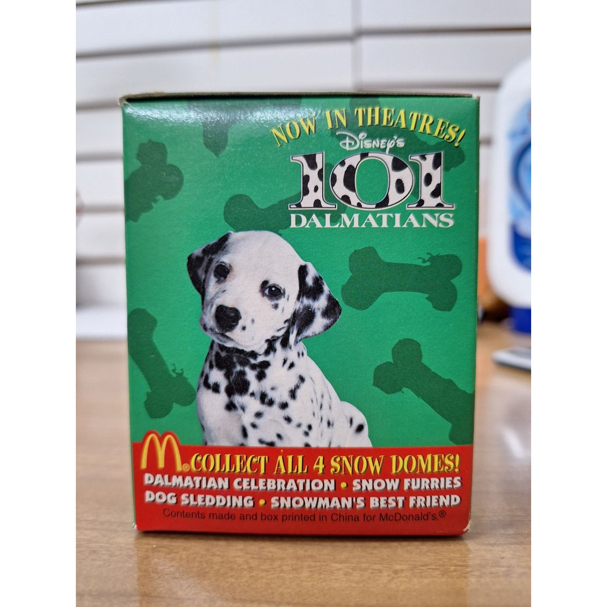 Disneys 101 Dalmatians Snow Dome Dog Sledding Collectible 1996 McDonalds Toy