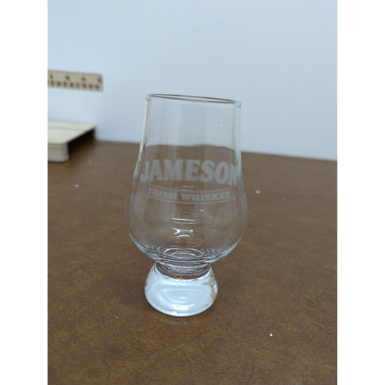 Jameson Irish Whiskey Etched Glencairn Tasting Glass With Box