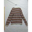 Ted Baker Multicolor Striped Knit Sweater Size 4 Beige/Brown Crewneck Long Sleeve